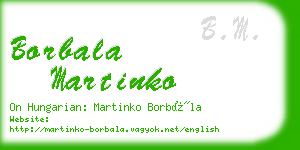 borbala martinko business card